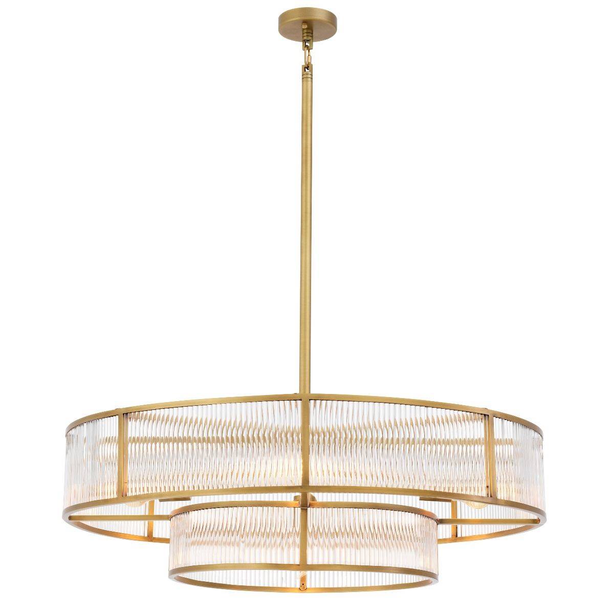Montparnasse Modern Brass Chandelier - [Brass] 