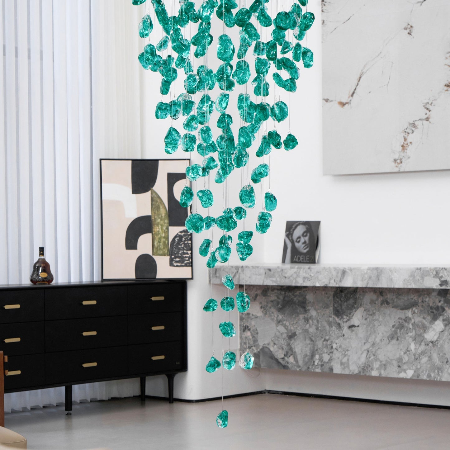 Crystal Stone Chandelier