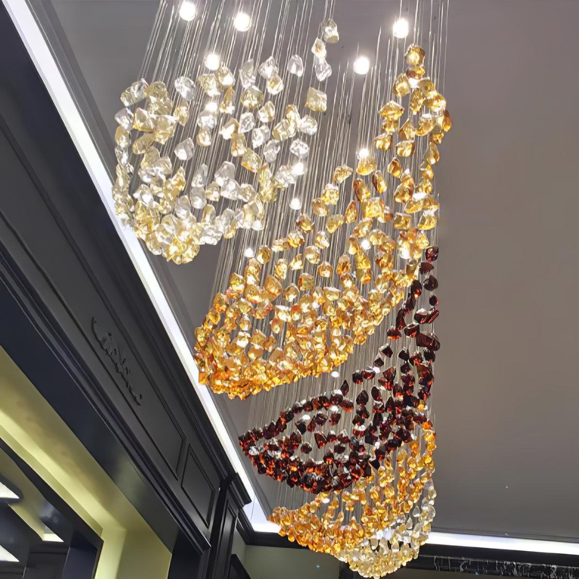 Crystal Stone Chandelier