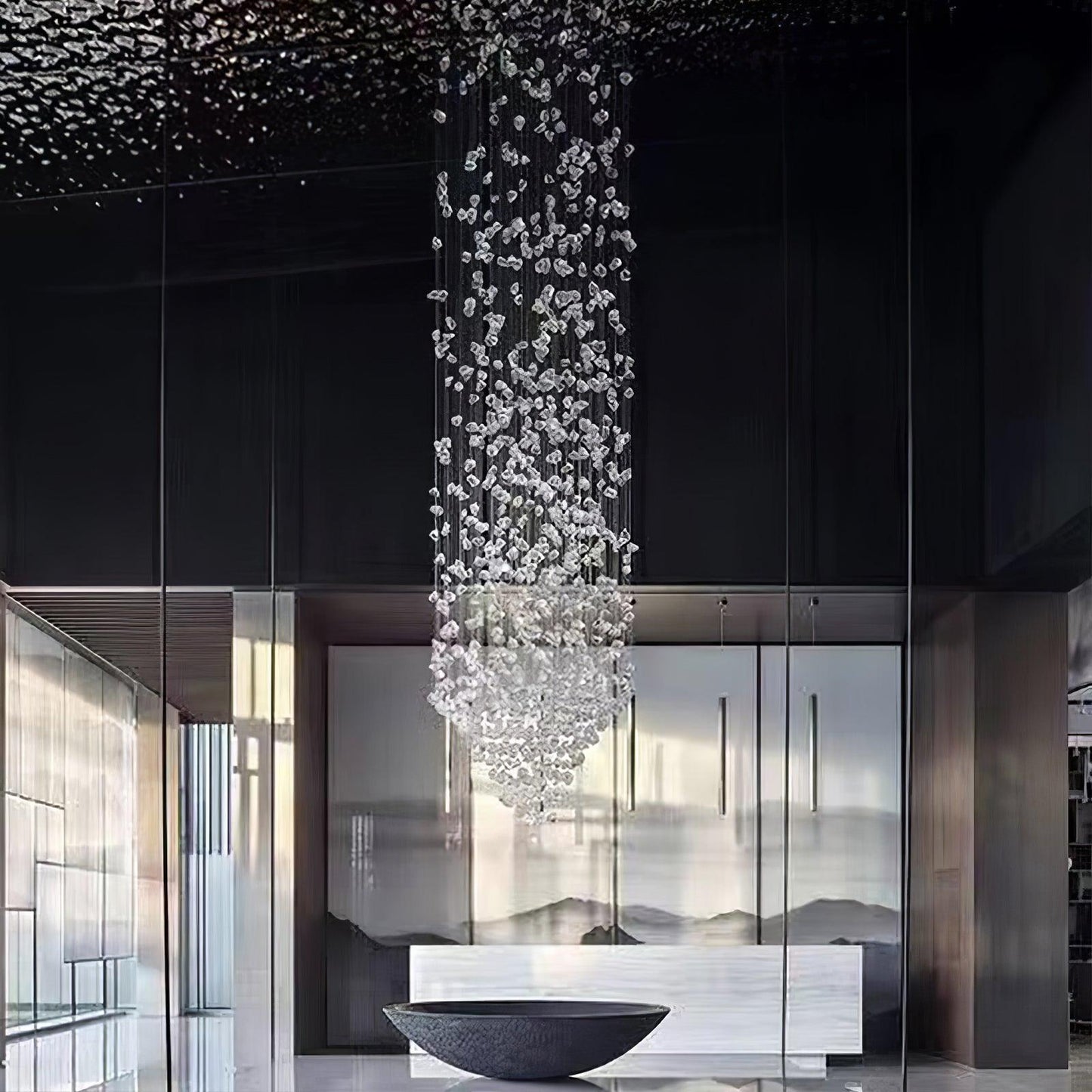 Crystal Stone Chandelier