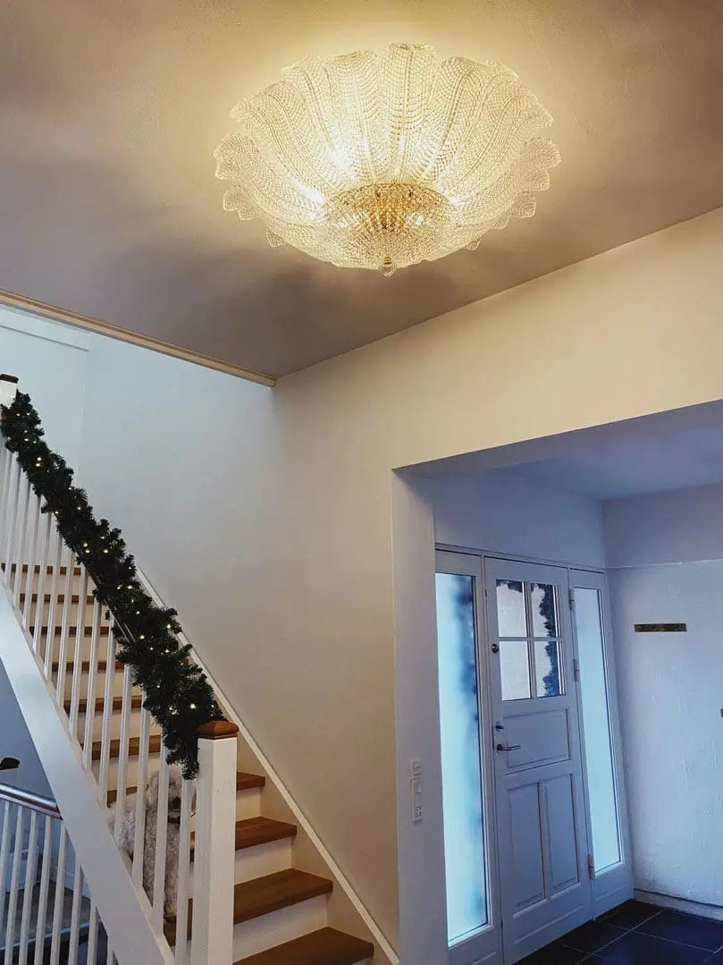 Murano Ceiling Lamp – Barovier – Transparent