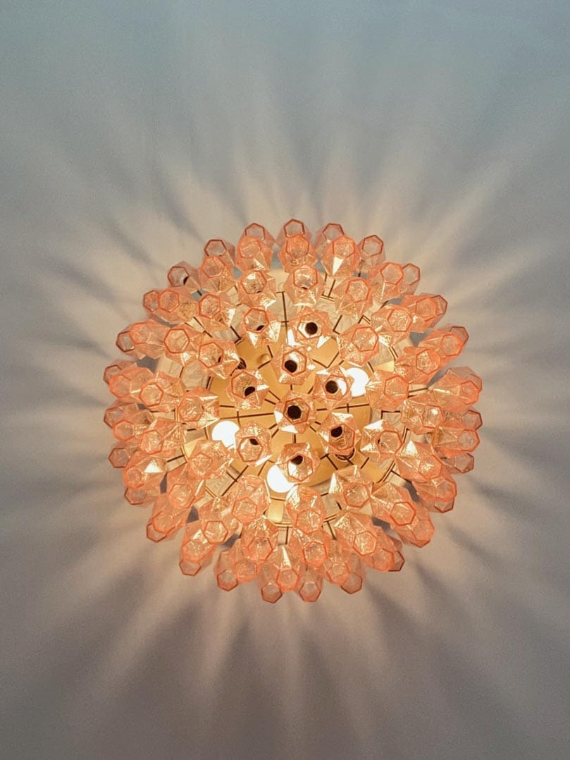 Murano Chandelier – Poliedri – 84 glasses