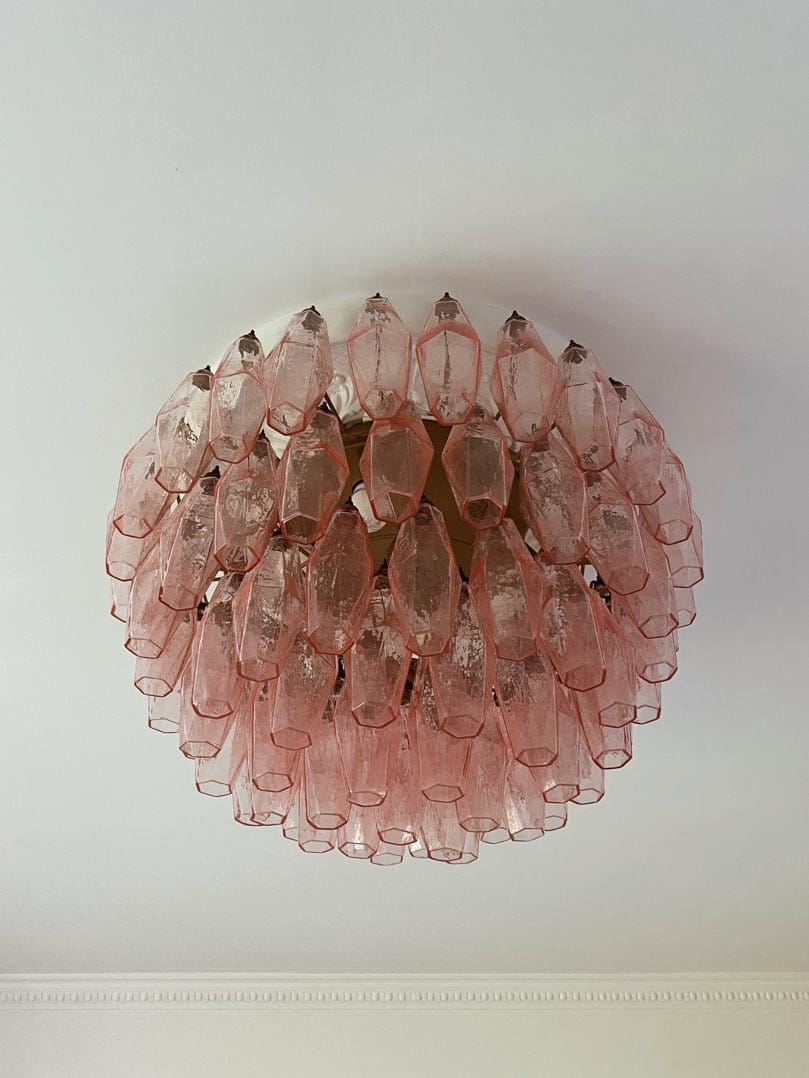 Murano Chandelier – Poliedri – 84 glasses