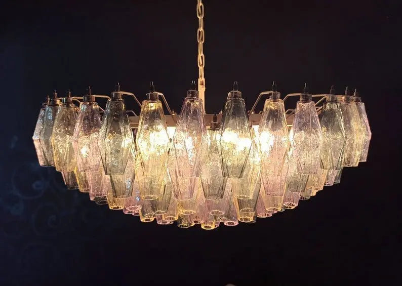 Murano Chandelier – Poliedri – 185 glass – Multi