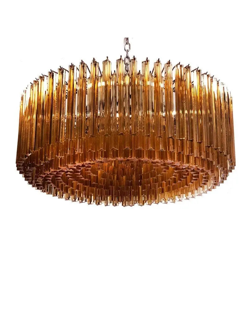 Murano Chandelier – Triedri – 391 prisms – Amber