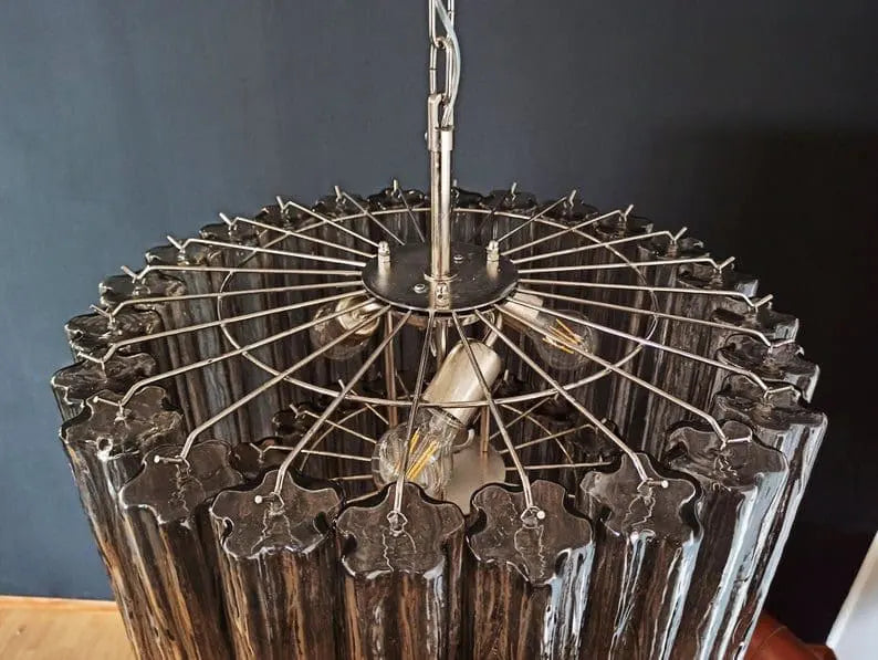 Murano Chandelier – 52 tubes – Smoked