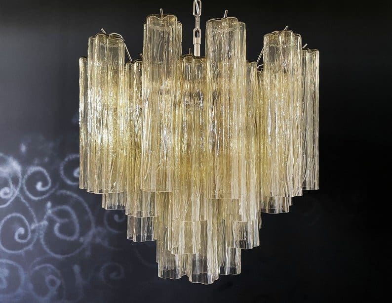 Murano Chandelier – 36 tubes – Yellow