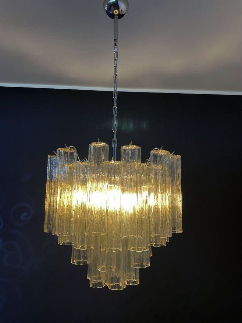 Murano Chandelier – 36 tubes – Yellow