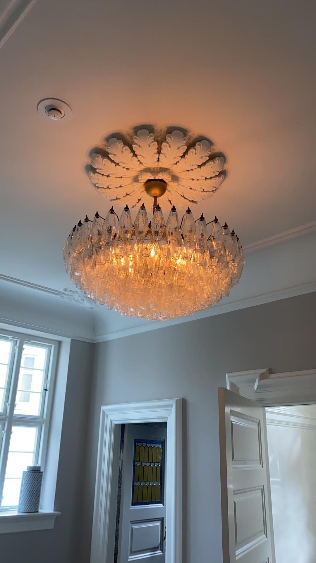 Murano Chandelier – Poliedri – 185 glass