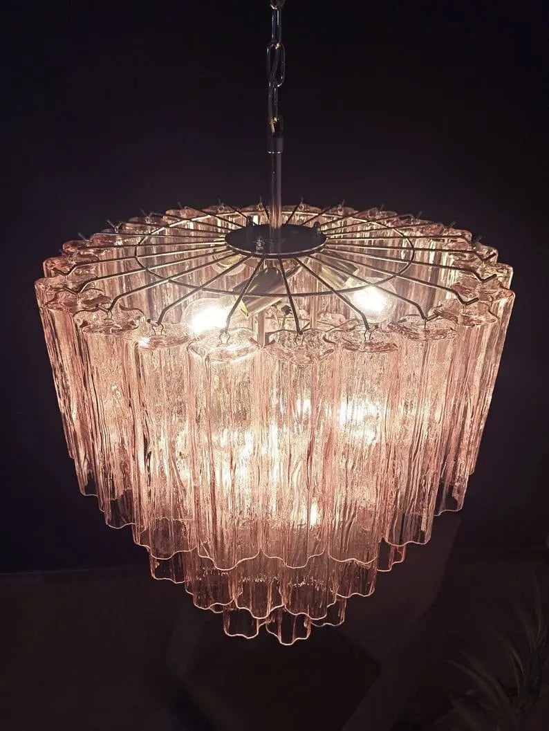 Murano Chandelier – 52 tubes – Pink