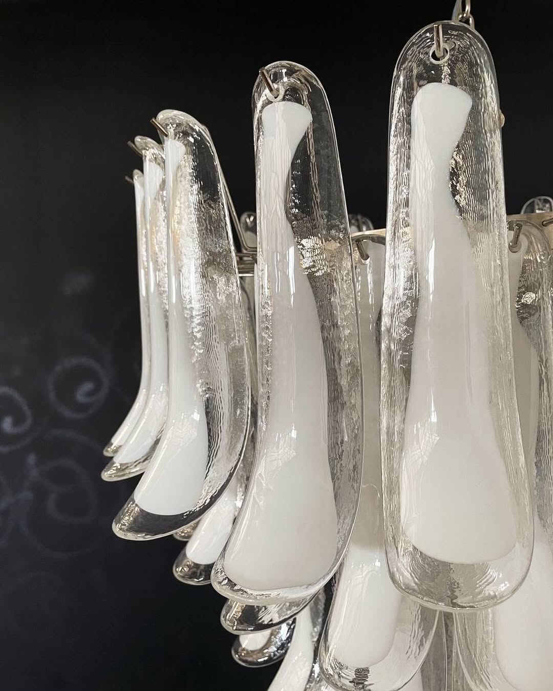 Murano Chandelier – 75 petals – Transparent