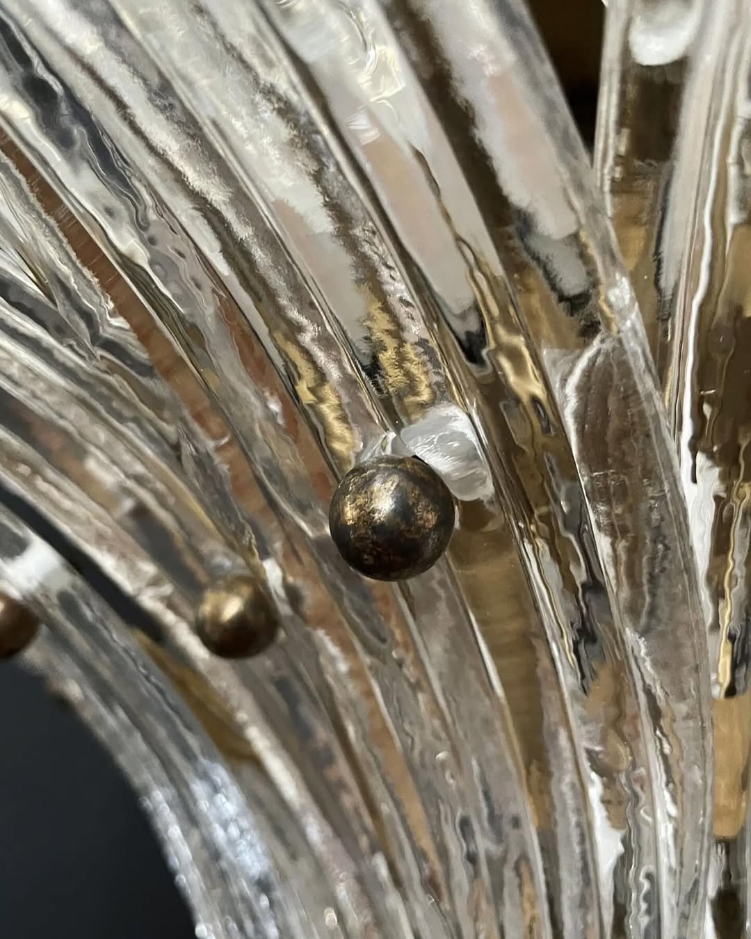 Murano Chandelier – Palmette – 163 glasses – Smoked