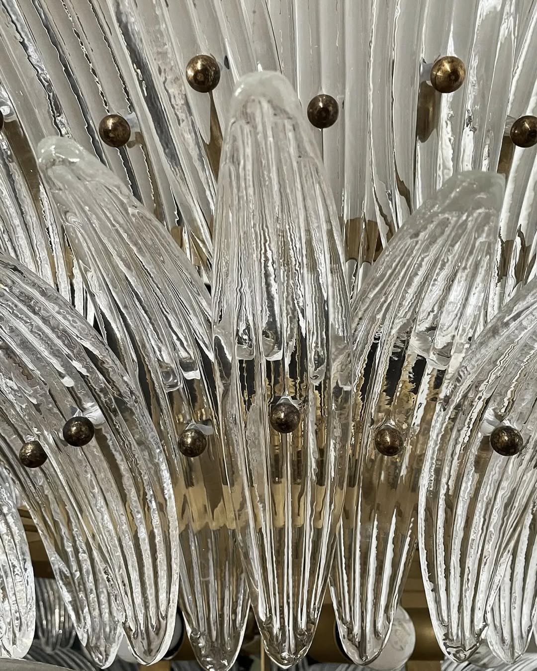 Murano Chandelier – Palmette – 163 glasses – Smoked