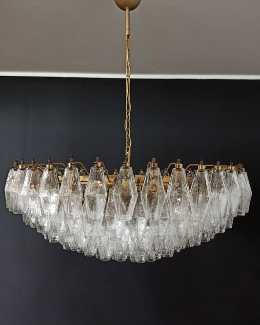Murano Chandelier – Poliedri – 185 glass – Iridescent