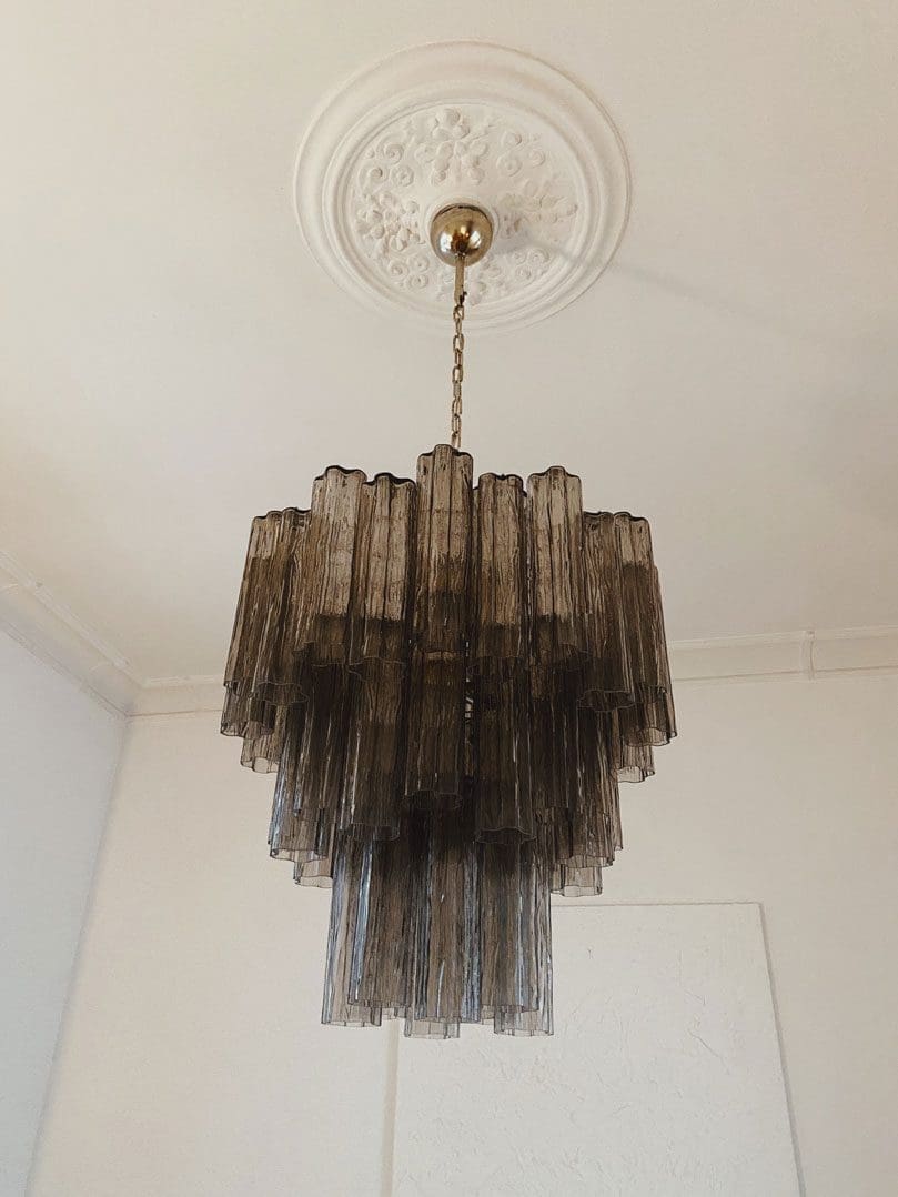 Murano Chandelier – 48 tubes – Smoked