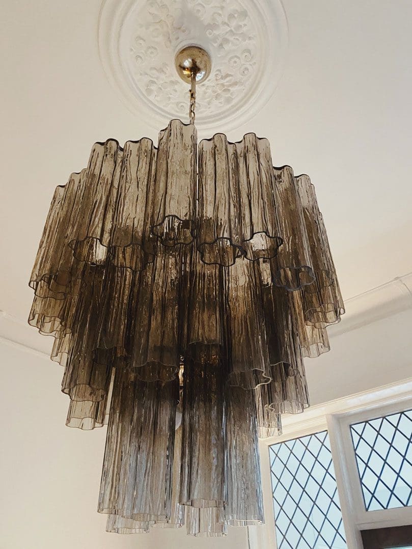 Murano Chandelier – 48 tubes – Smoked