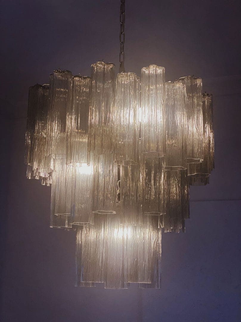 Murano Chandelier – 48 tubes – Smoked