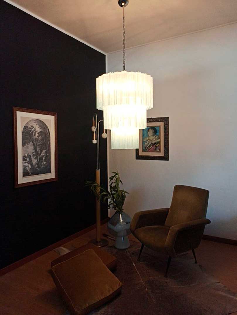 Murano Chandelier – 52 tubes – Opal