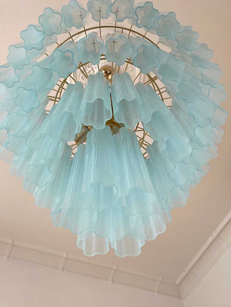 Murano Chandelier – 78 tubes – Opal