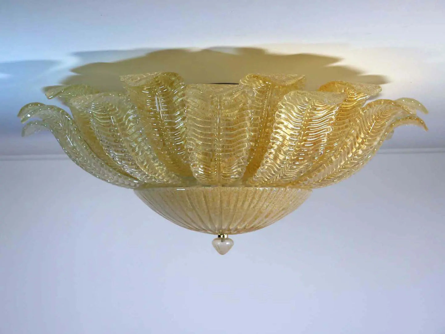 Murano ceiling lamp – Barovier – Yellow