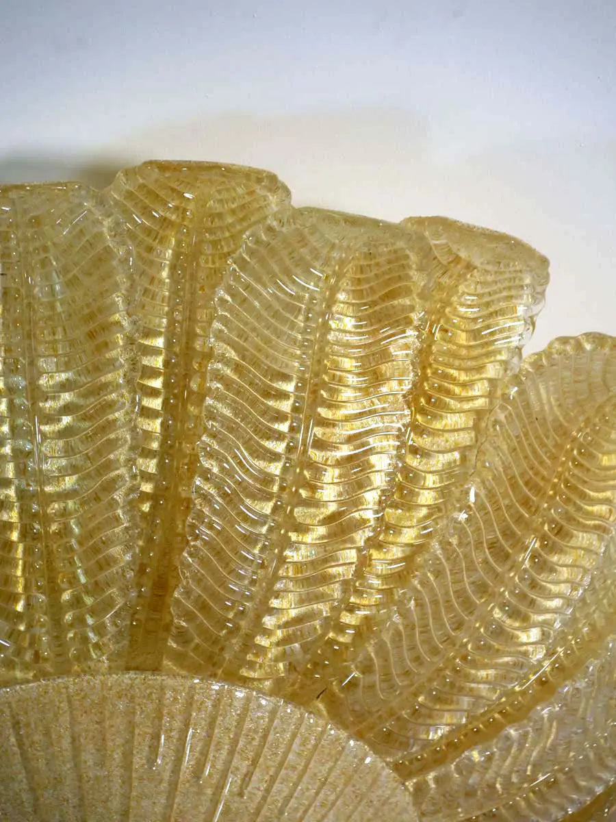 Murano ceiling lamp – Barovier – Yellow