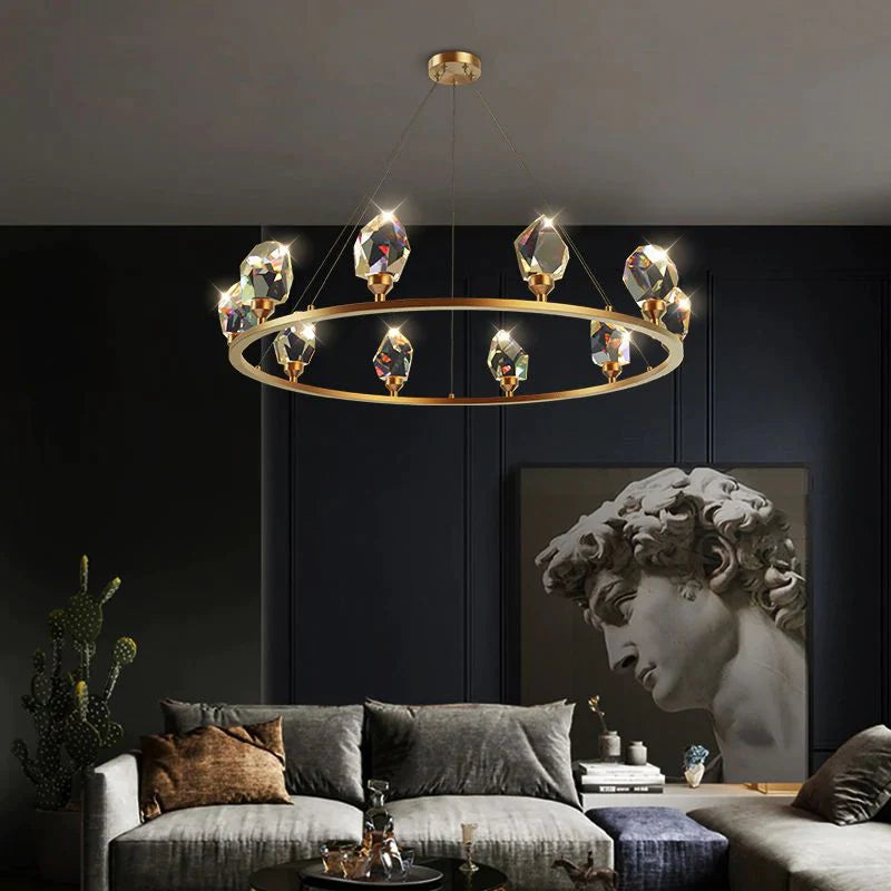 Eve Crystal Crown Chandelier