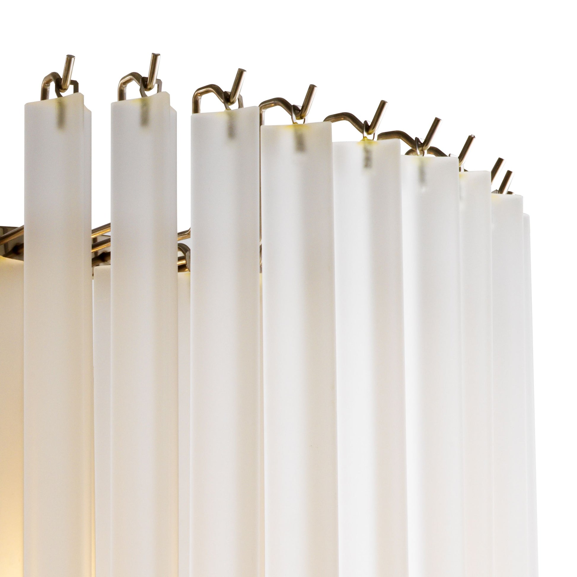 Nova Modern Glass Chandelier - [Nickel]