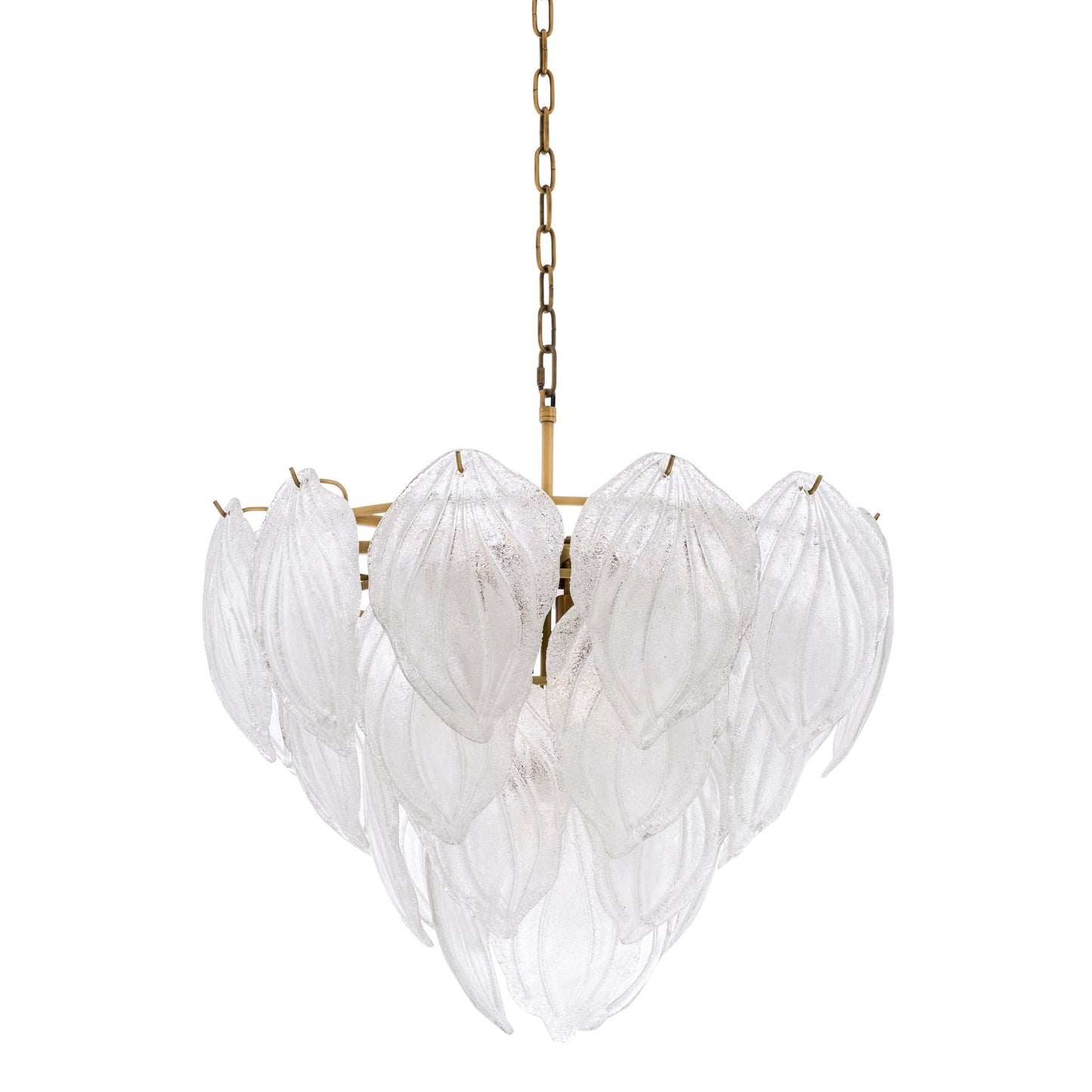 Novida Modern Glass Chandelier - [Brass]