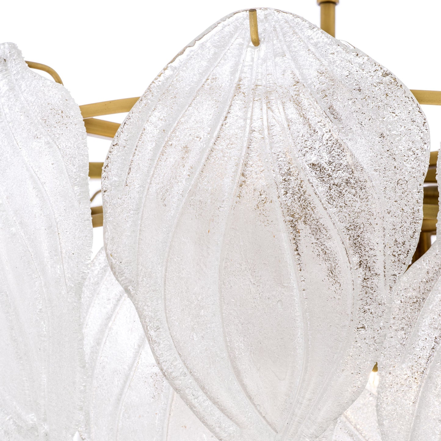 Novida Modern Glass Chandelier - [Brass]