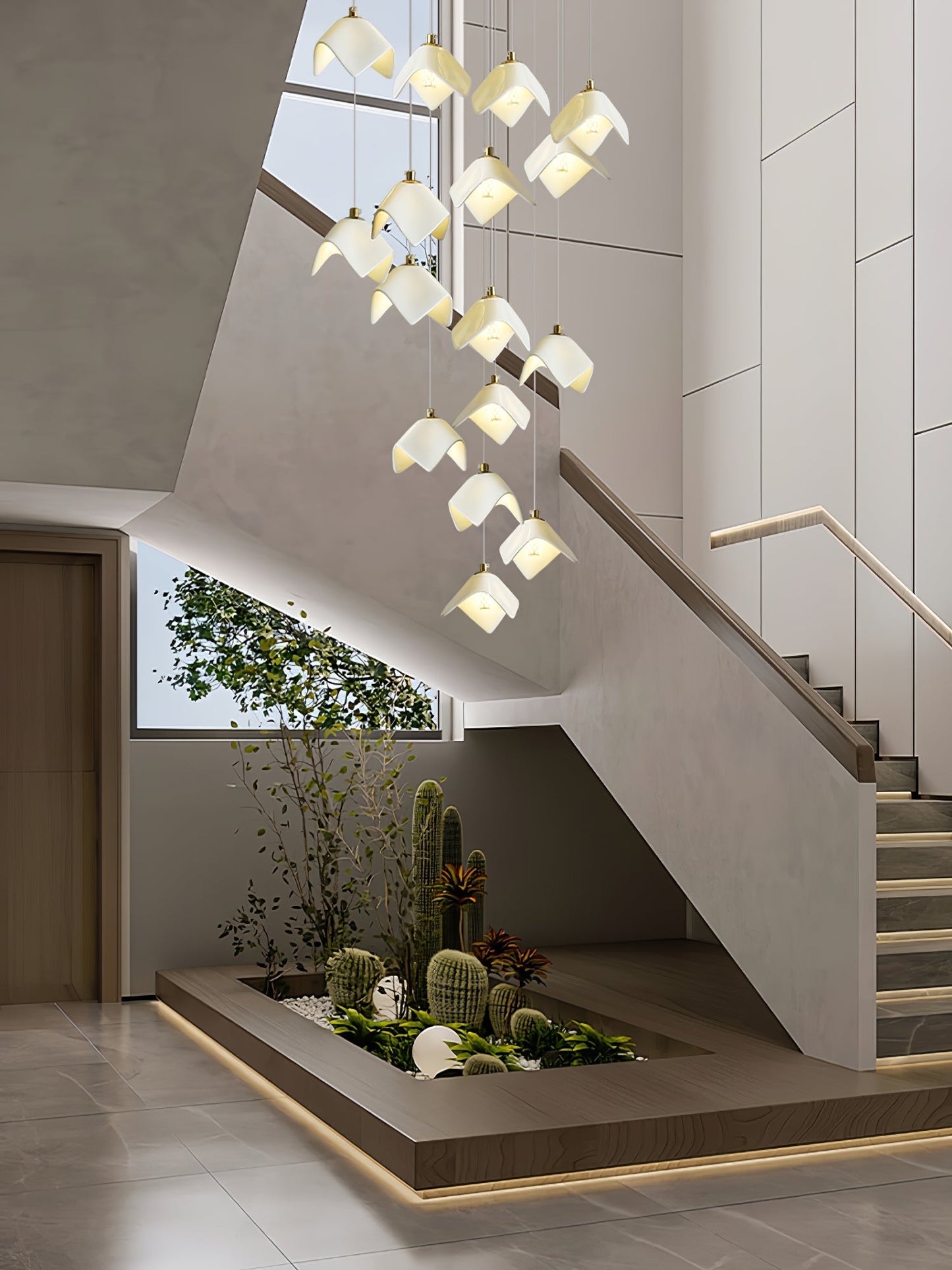 Orlani Cascade Stairs Chandelier