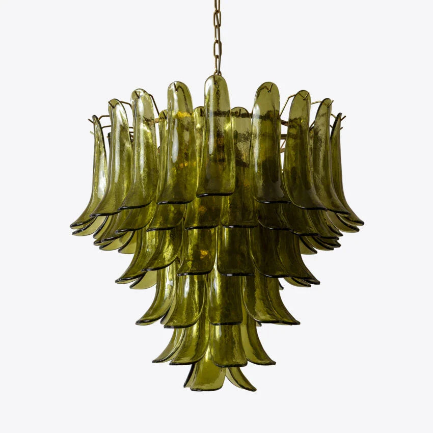 Green Petalo Murano Chandelier