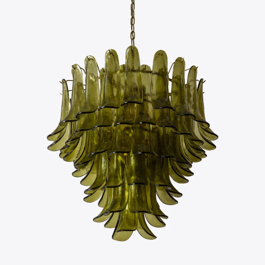 Green Petalo Murano Chandelier