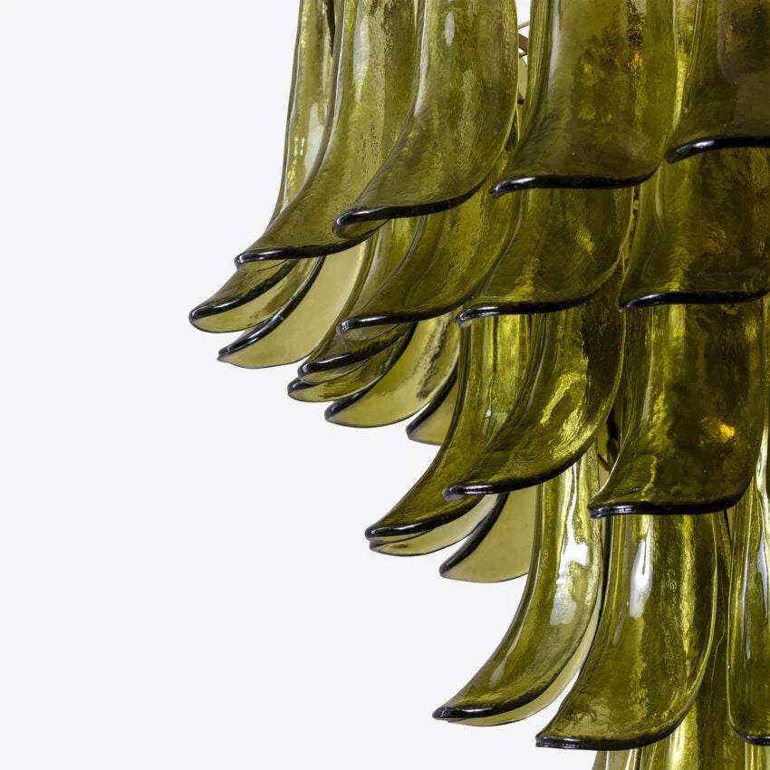Green Petalo Murano Chandelier