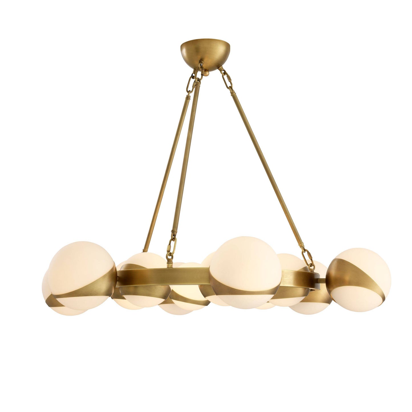 Piazetta Modern Brass Chandelier - [Brass] 