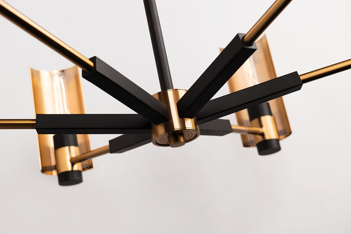Pilsen Modern Brass Chandelier [2 Sizes] - Troy Lighting