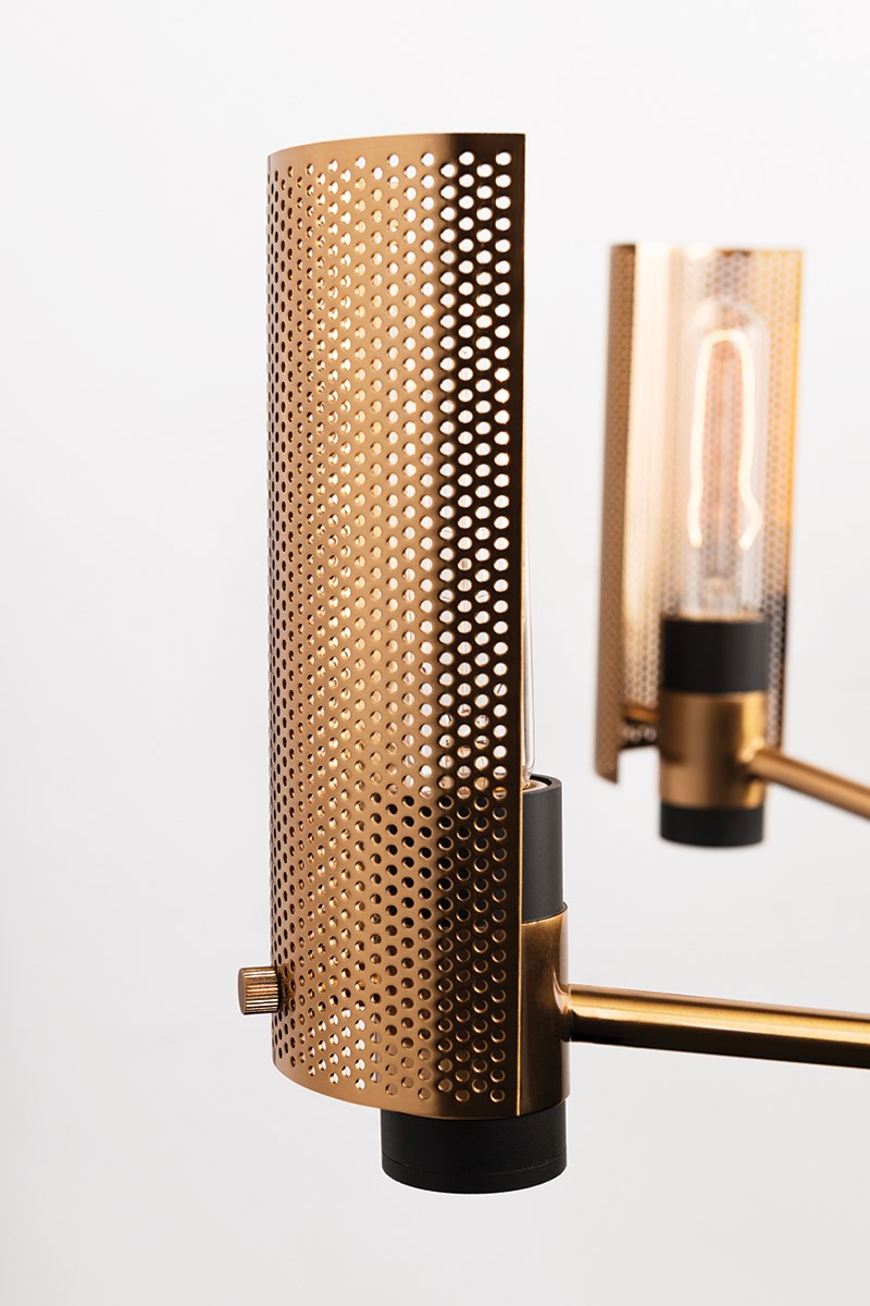 Pilsen Modern Brass Chandelier [2 Sizes] - Troy Lighting