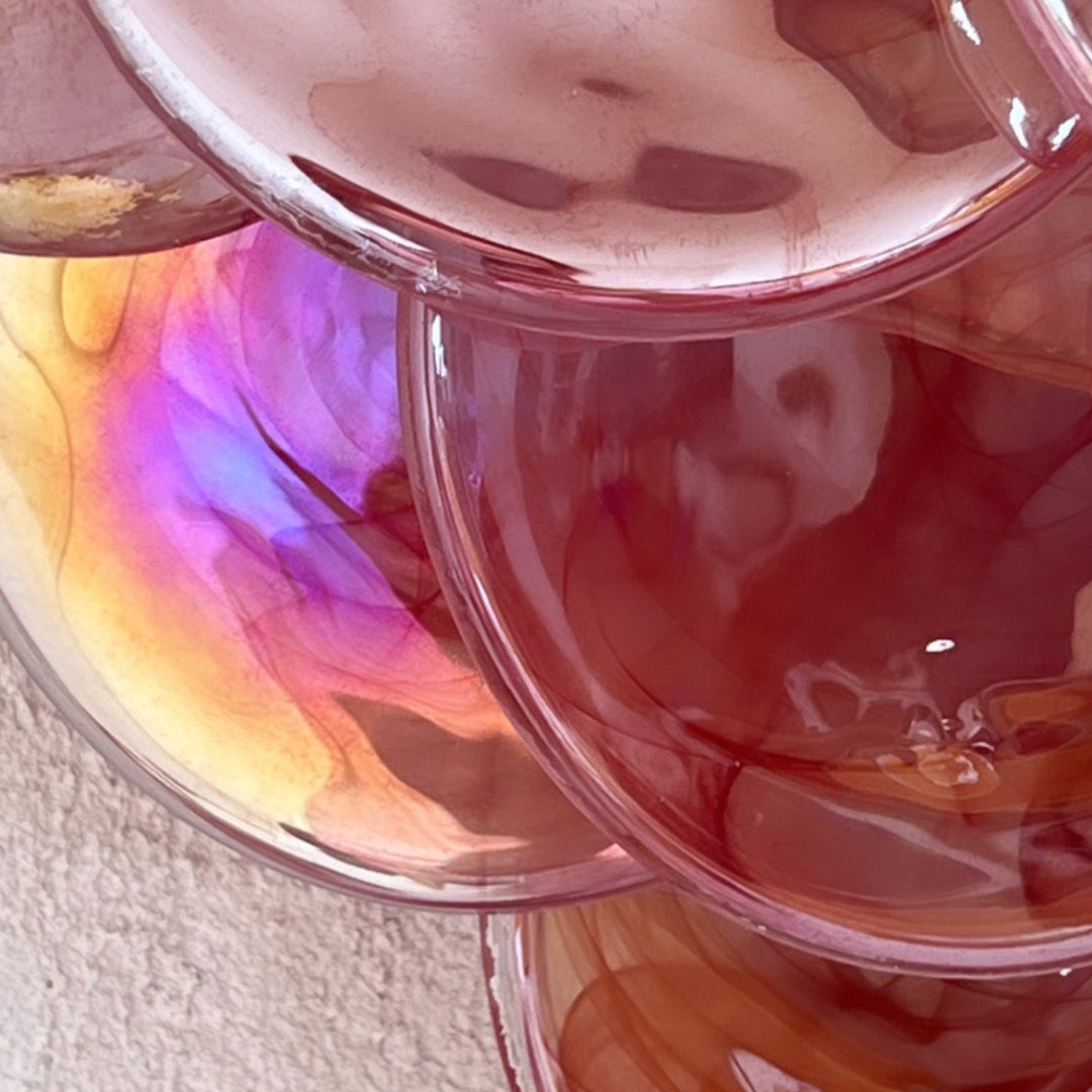 Pink Vintage Murano Glass Wall Lamp