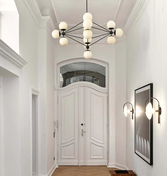 Moodo Chandelier - 4 Sided, 15 Globes