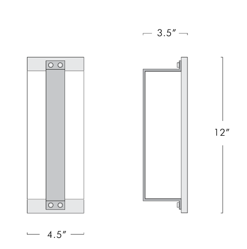 Glaçon Short Sconce