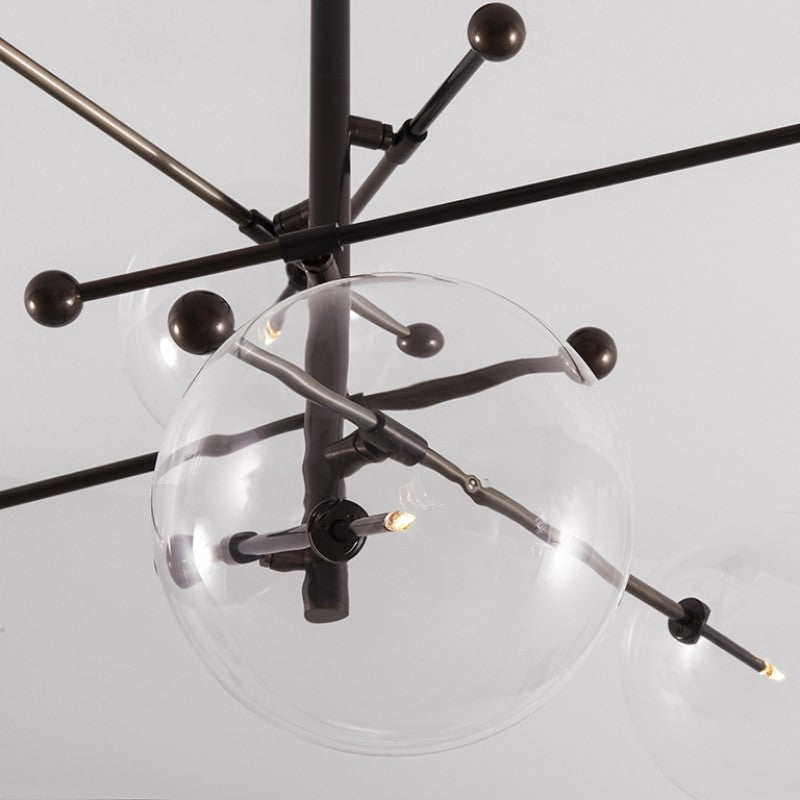 RD15 6 - Light Modern Brass Chandelier - Schwung