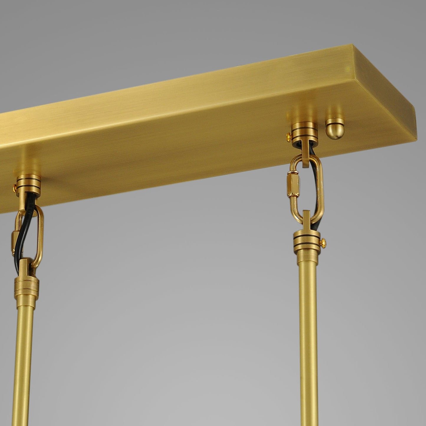 Raindrops  Rectangular Chandelier 22" rod