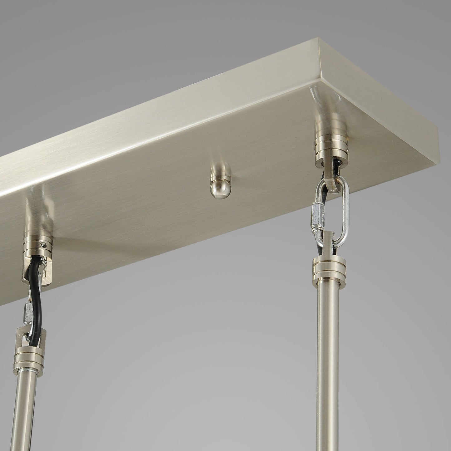 Raindrops  Rectangular Chandelier 36" rod