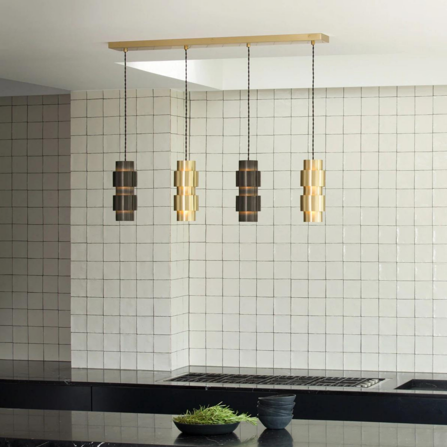 Ring Cluster Long Pendant