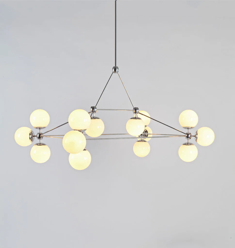 Modo Chandelier - Rectangle, 14 Globes