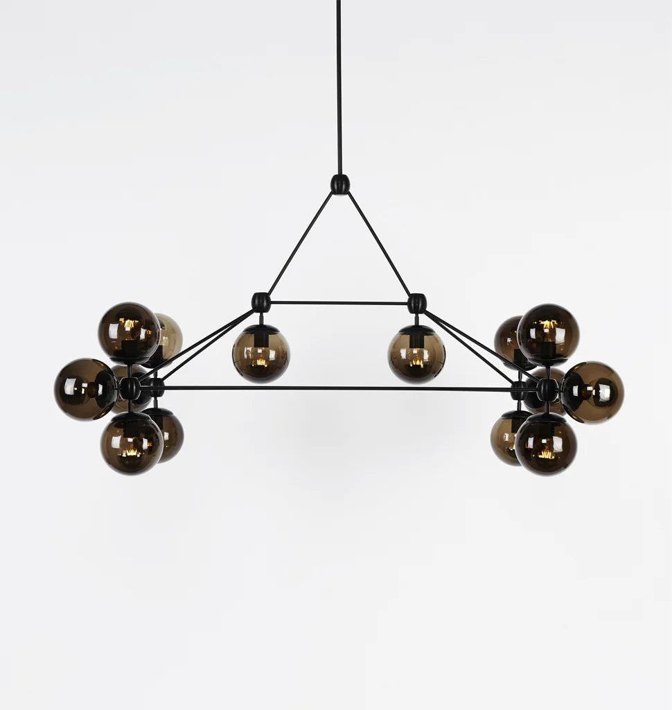 Modo Chandelier - Rectangle, 14 Globes