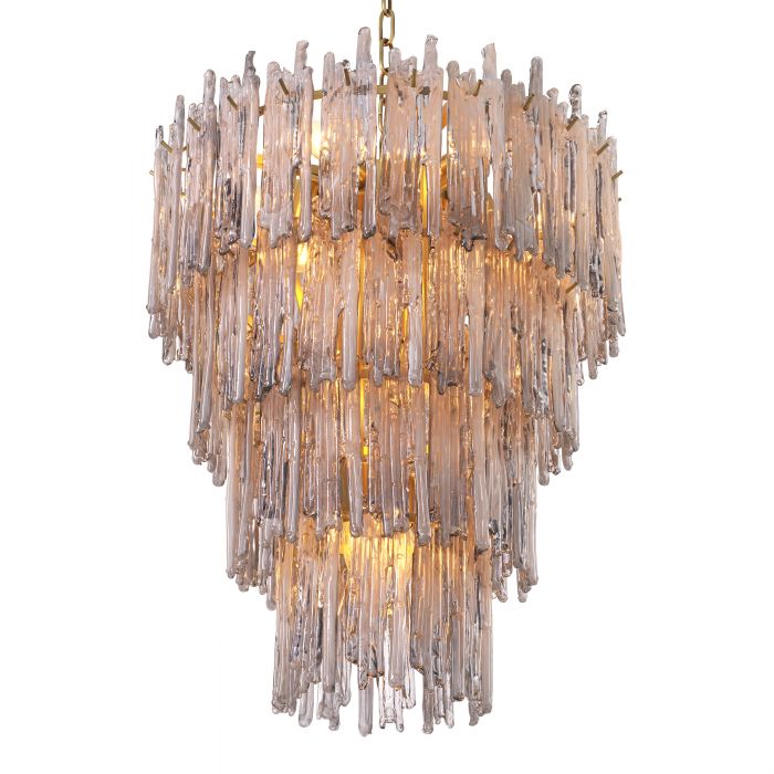 Saint Roch Modern Glass Chandelier [S/L] - [Brass & Glass]