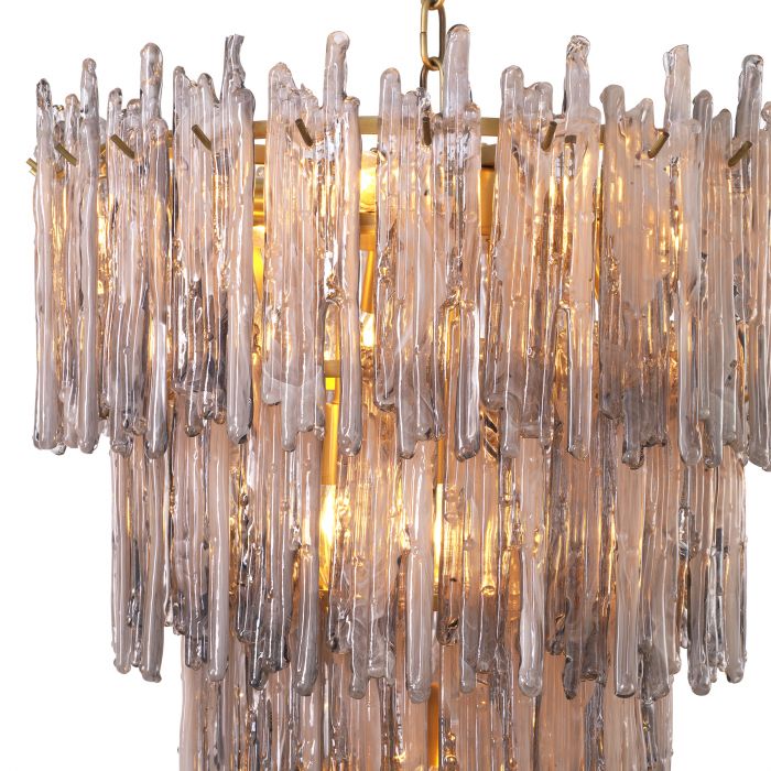 Saint Roch Modern Glass Chandelier [S/L] - [Brass & Glass]