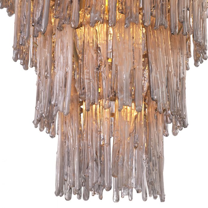 Saint Roch Modern Glass Chandelier [S/L] - [Brass & Glass]