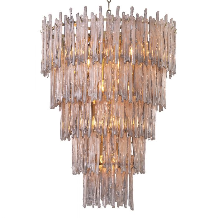 Saint Roch Modern Glass Chandelier [S/L] - [Brass & Glass]