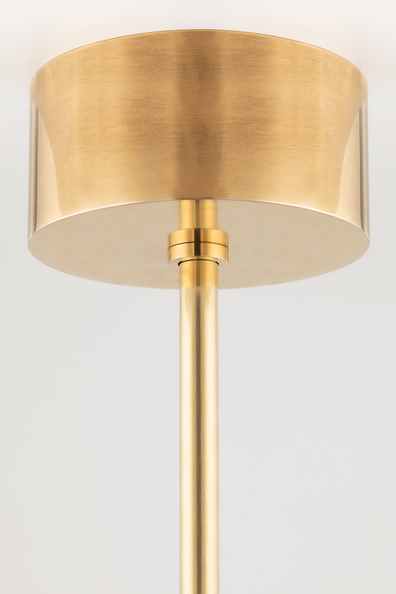Saturn Modern Brass Chandelier - 4106-AGB-CE - Hudson Valley